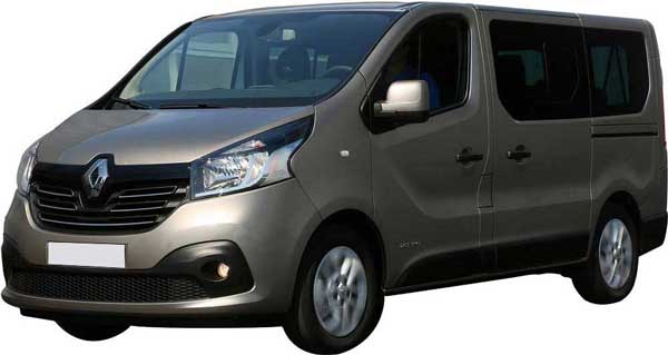 Minibus 9 places à louer, type Renault Trafic